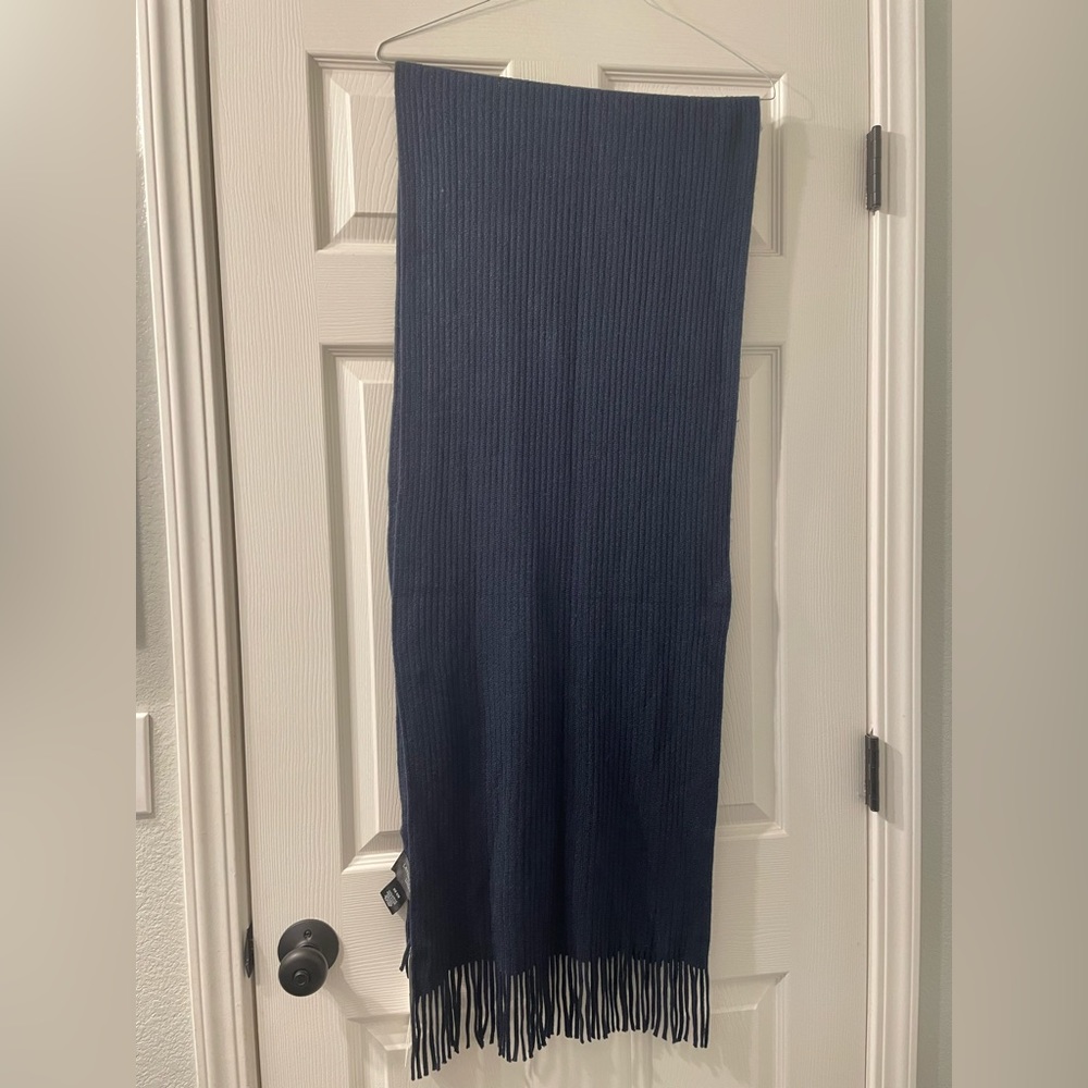 NWT Marvelush Layers By Lizden Navy Blue Scarf